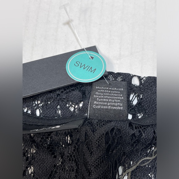 NWT APT. 9 Geometric Lace Swimwear Cover Up Drawstring Tie Women’s Size M - Picture 6 of 8